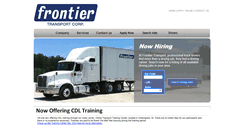 Desktop Screenshot of frontiertransport.com